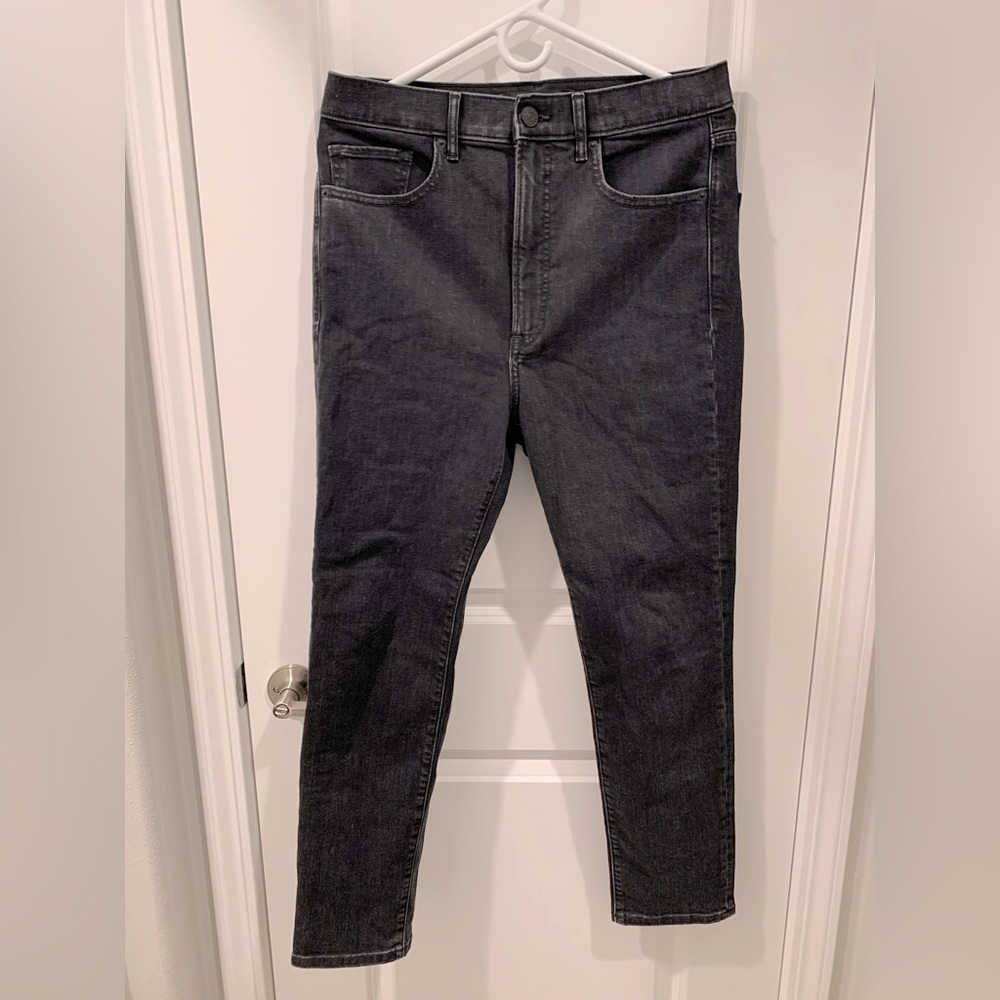 EXPRESS Slim Ankle Super High-Rise Jeans